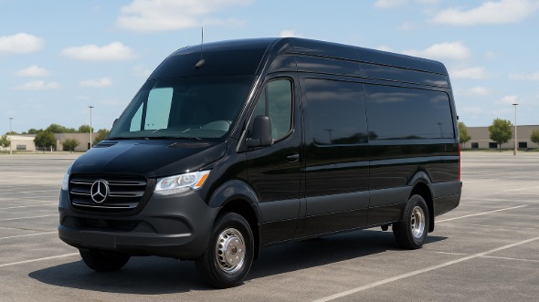 Exterior of Buffalo Party Bus Company's 14 Passenger Sprinter Limousine in Buffalo