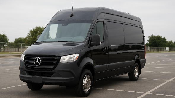 Exterior of Providence Party Bus Company's 14 Passenger Sprinter Limousine in Providence