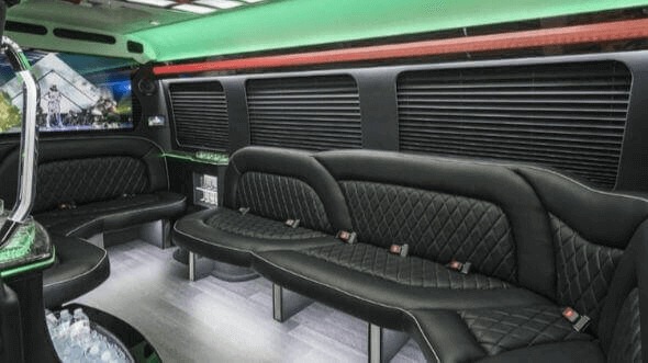Interior of Buffalo Party Bus Company's 15 Passenger Party Bus in Buffalo