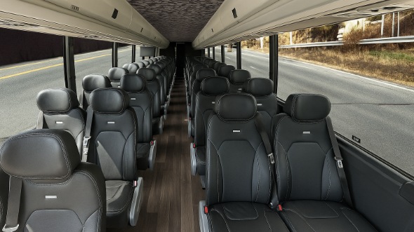 Interior of Rochester Party Bus Company's 35 Passenger Minibus in Rochester