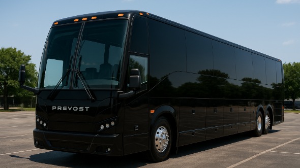 Exterior of Rochester Party Bus Company's 40 Passenger Charter Bus in Rochester