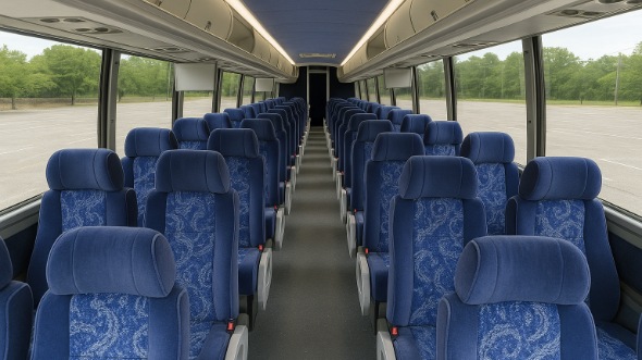 rochester 54 passenger charter bus interior