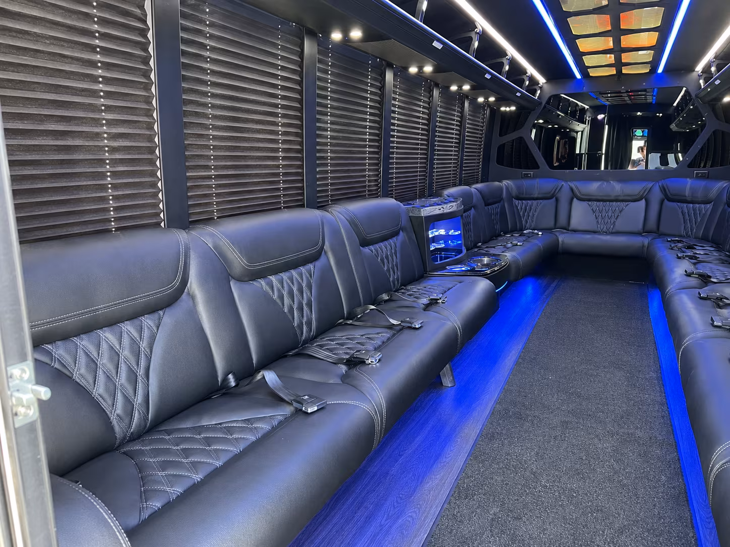 20 Passenger Party Bus Inside
