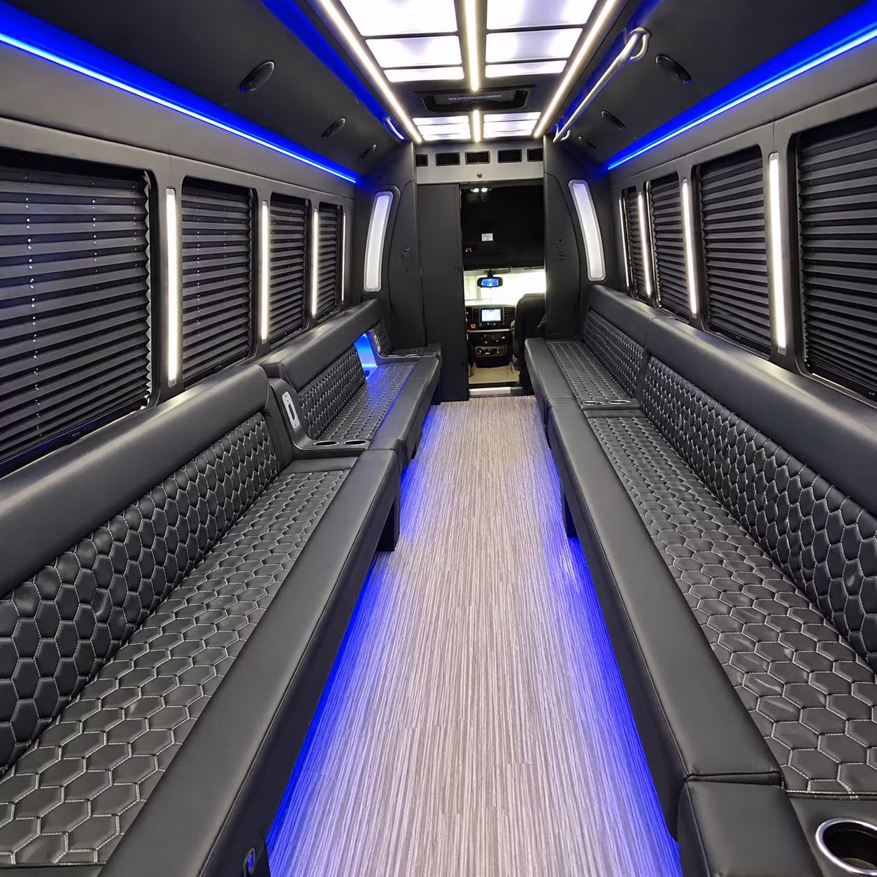 50 Passenger Party Bus Inside