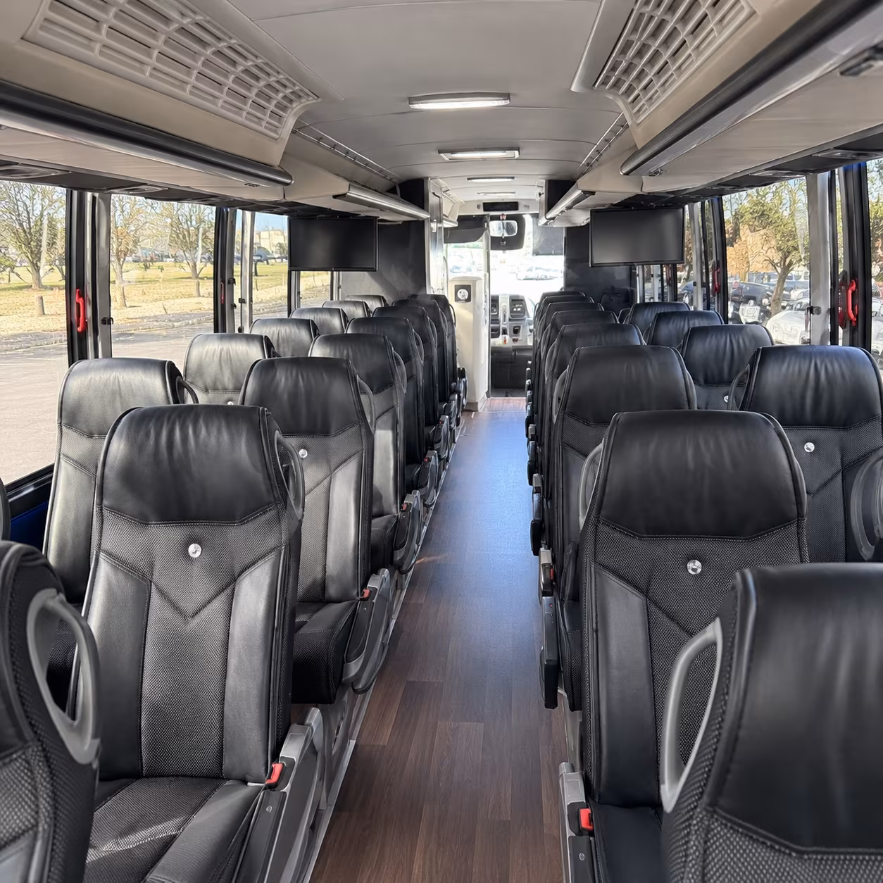 Rochester Airport Shuttle & Transportation party bus interior