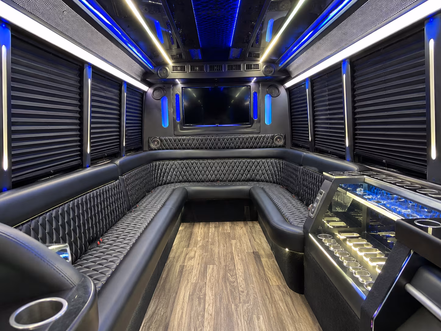 Rochester Private Event Transportation party bus exterior