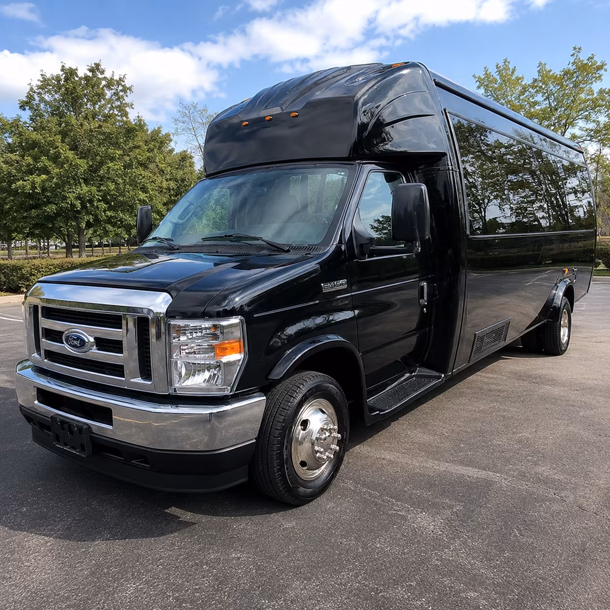 Rochester Private Event Transportation party bus exterior