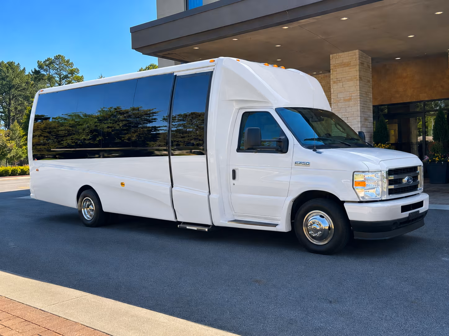 Rochester School Event Transportation party bus exterior