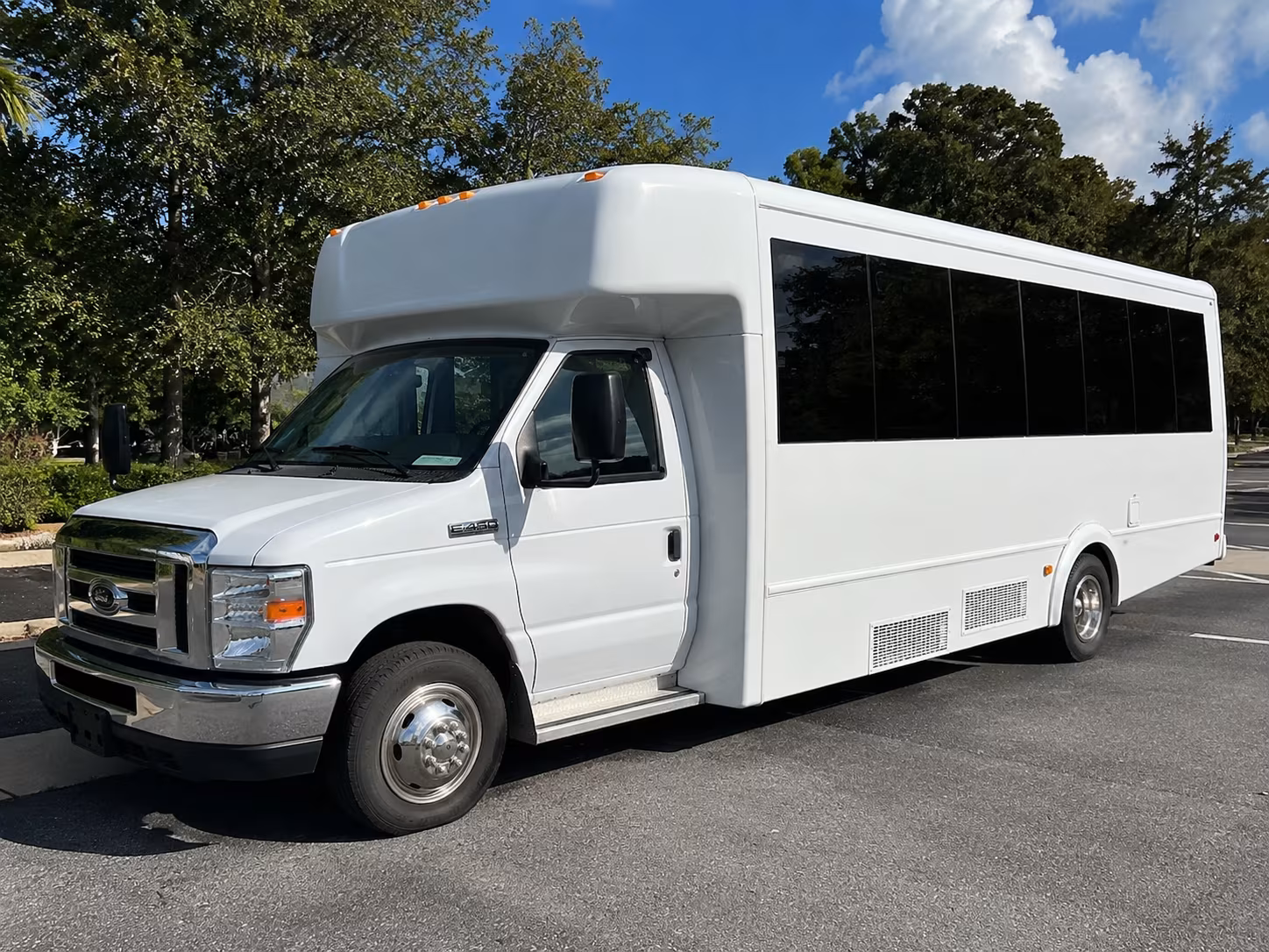 Rochester Sporting Event Transportation party bus exterior