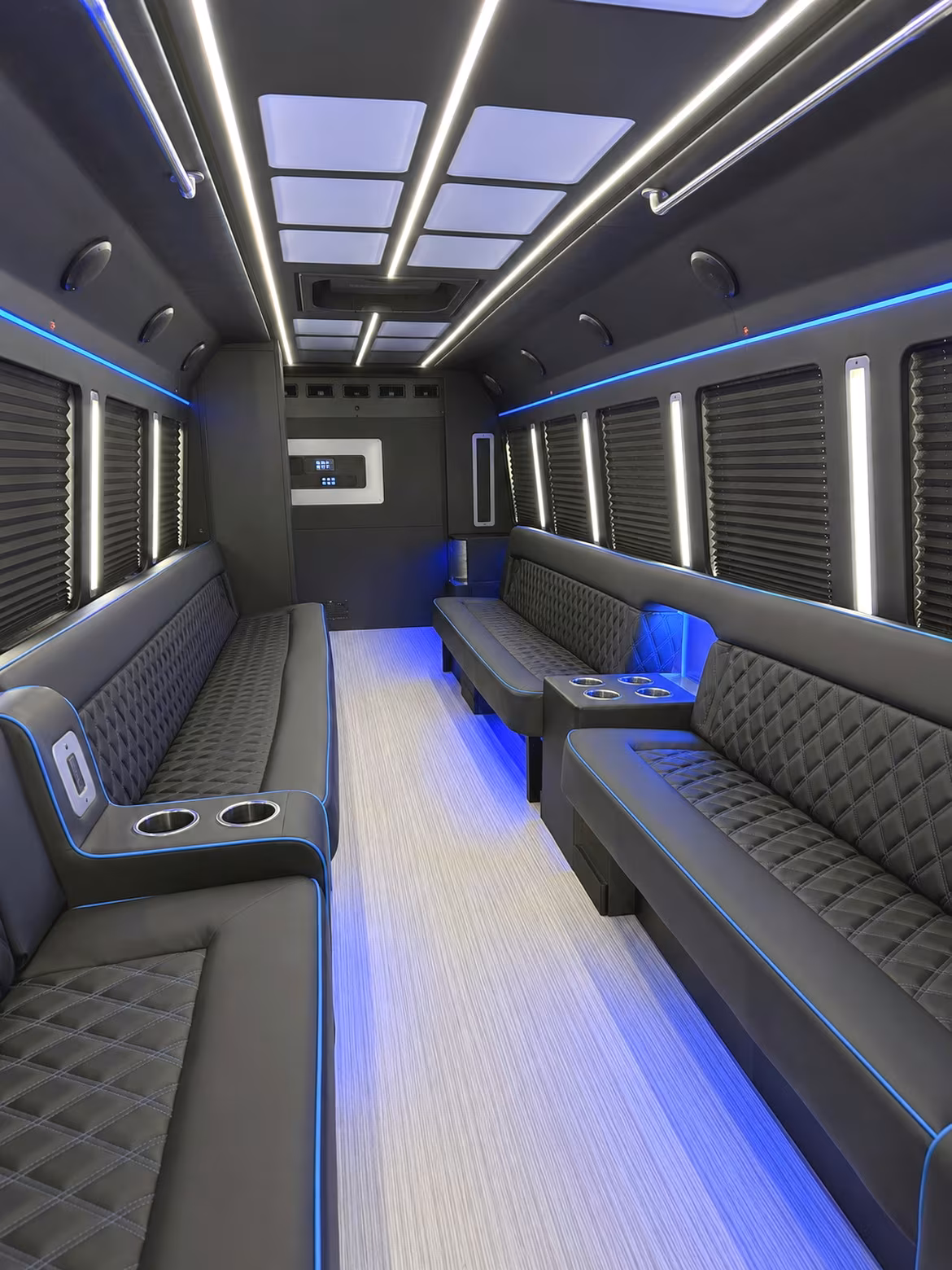 Rochester Wedding Transportation party bus interior